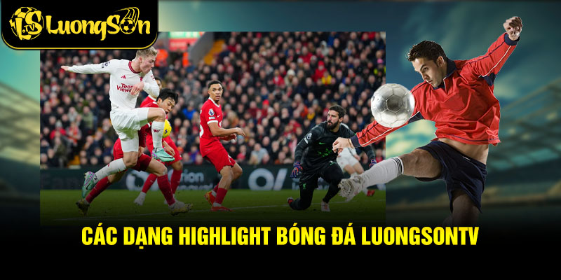 Các dạng highlight bóng đá luongsontv